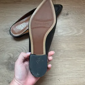 Franco Sarto Sela Mules Women’s Size 7 Black Slip On Pointed toe thumbnail 3
