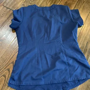 Healing Hands Navy Scrub top size small thumbnail 3