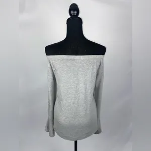 Catherine Malandrino Off the shoulder Belle sleeves Medium Gray Top blouse thumbnail 5