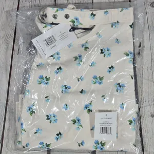WeWoreWhat Cut Out Skirt Watercolor Ditsy Ivory Multi‎ Floral Mini WWDB94 Size S thumbnail 10