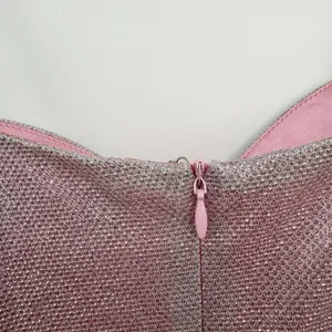 Babyboo Womens Pink Mya Metallic Underwire Cutout Glam Bodycon Mini Dress S thumbnail 9