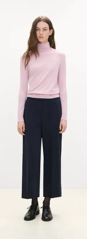 Theory Admiral Crepe Light Navy Pleated Dress Pants 4 thumbnail 1
