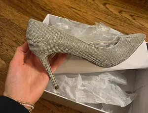 Steve Madden Attract Rhinestone Silver Multi Heels thumbnail 5