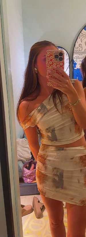 SheIn Abstract Print Two-Piece Set thumbnail 1