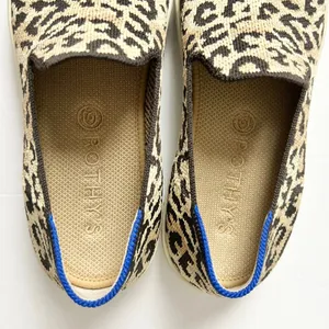 Rothy's The Sneaker Camo Cat Leopard Print Slip On Shoes Size 7 thumbnail 5