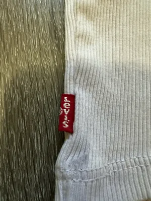 Levi's Ribbed Tank Top - Light Cream thumbnail 5