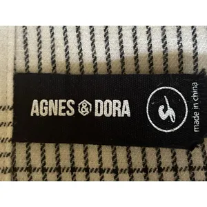 Agnes And Dora Tunic Dress Sz M -S Plaid Full Length Buttons Tie Waist thumbnail 3