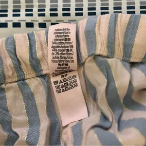 EUC Victoria’s Secret Flannel Pajama Set, Pink & Blue Classic Stripe SmL thumbnail 9