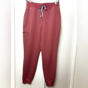 FIGS High Waisted Zamora Jogger style Scrubs in Mauve thumbnail 3