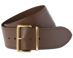 MIU MIU‎ Leather Belt Brown Gold Hardware thumbnail 1