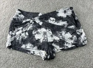 Free People Shorts Women's Large L Black White Tie Front Linen‎ Blend Casual thumbnail 1