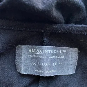 AllSaints Cotton Relaxed Slouchy Minimalist Strappy Cami Vest 4 Black thumbnail 4