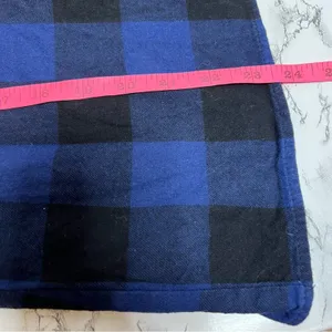 Hatch the pullover top‎ blue buffalo plaid Sz S maternity thumbnail 4