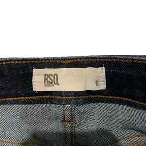 RSQ Collective Skirt Womens Size‎ 0 Blue Dark Wash Denim Mini Raw Hem thumbnail 3