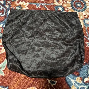 Authentic Vintage Gucci GG Print Satin Brown Dust Bag Made In Italy thumbnail 1