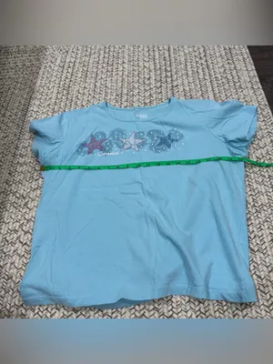 Vintage Blue "America" Stars Short Sleeve thumbnail 5