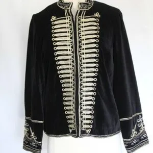 Rare Zara Black Military Jacket NWT thumbnail 1