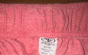 Women's Athletic Works Pinkish Red Shorts, Size Med thumbnail 3