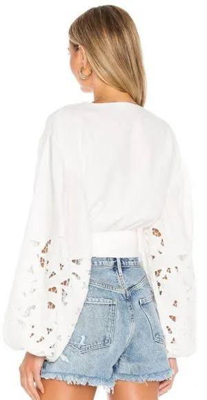 Tularosa Kian Top in White XS thumbnail 2