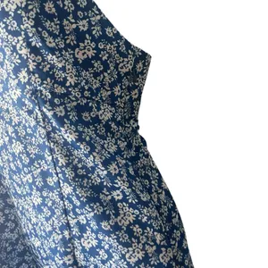 L.I.A Love‎ Is All Women's Size Small Blue Floral Tie Back Satin Slip Dress thumbnail 4