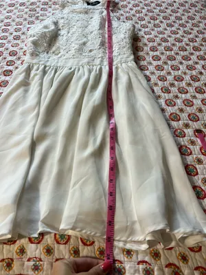 Lulus Lover's Game White Lace Skater Dress size small retails $59 thumbnail 6