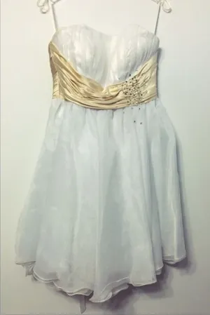 Strapless corset lace-up party prom dress size M/L thumbnail 1