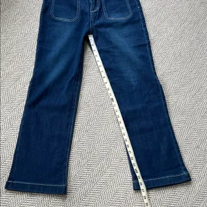 Classic Women's Dark Blue High Rise Straight-Leg Jeans thumbnail 5