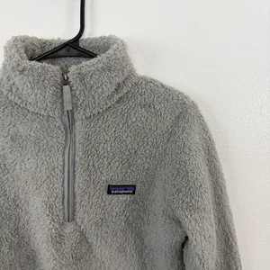 Patagonia Los Gatos Jacket Womens Small Gray Quarter Zip Fleece Pullover 25235 thumbnail 2