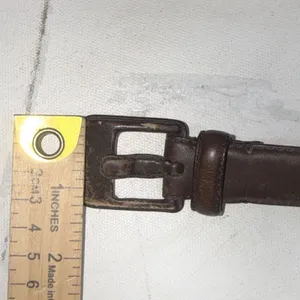 Lauren Ralph Lauren Brown Italian Leather RLR Leather Buckle Belt Womens Medium thumbnail 16