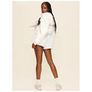 Old Navy Women's Size Large Extra-High Rise Short 3" Inseam White Stretch Tech thumbnail 3