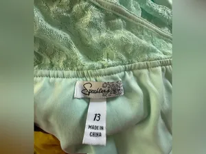 Speechless One-Shoulder Mint Lace & Chiffon Gown thumbnail 2