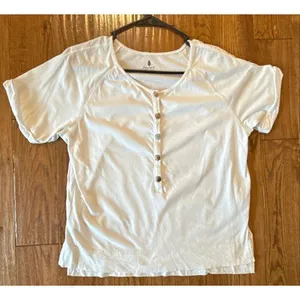Free People movement what’s up white Henley size xs thumbnail 11