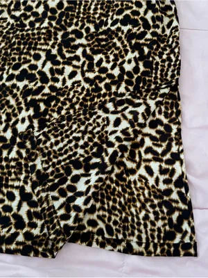Twelfth Street by Cynthia Vincent 100% silk Leopard Print Maxi Dress, size SP thumbnail 8