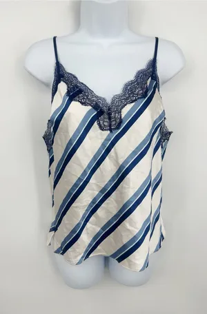 Victoria's Secret Striped Camisole V Neck Size Medium thumbnail 1