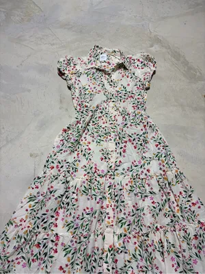 Misa Los Angeles Cream Floral Button-Front Maxi Dress small thumbnail 3