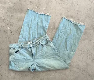 pacsun light wash low rise baggy wide leg jeans thumbnail 1