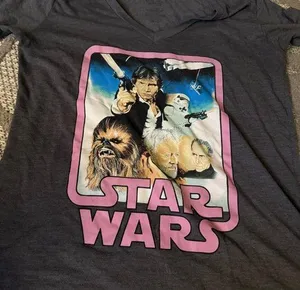Star Wars VINTAGE STYLE WOMEN'S TEEN A NEW HOPE HAN SOLO T-shirt XL- NWOT thumbnail 1