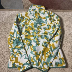 REI Co-op Gorpcore Women‎ Full Zip Fleece Jacket Abstract Print Yellow XS 217359 thumbnail 7