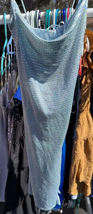Sparkly blue dress Size XS thumbnail 1