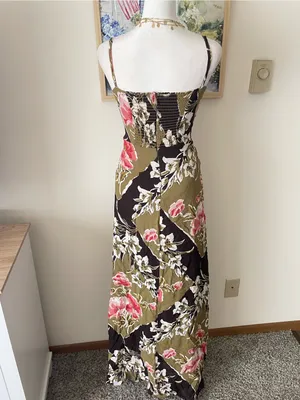 Reformation Ingrid Maxi Dress in Jalisco Floral Patchwork Size US 2 thumbnail 5