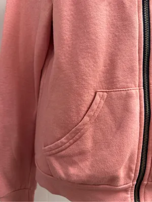 Aviator Nation Womens All Seasons Circle Hoodie Swetshirt Full Zip Pink Small thumbnail 6