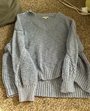 American Eagle Blue Sweater Knit thumbnail 1