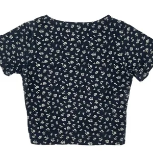 Brandy Melville Floral‎ Amara Crop Top OS Black Small medium thumbnail 4