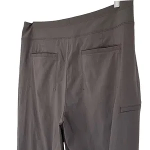 Athleta Womens Brooklyn Pants 16 Taupe Utility Travel Zip Pocket Stretch‎ SP24 thumbnail 6
