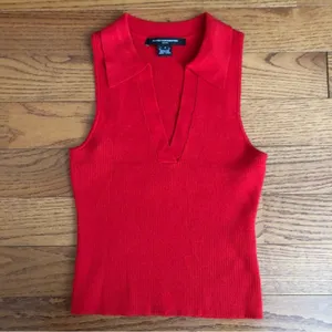 French Connection Sleeveless V Neck Knit Tank Top Sweater Women’s Size M NWOT thumbnail 8