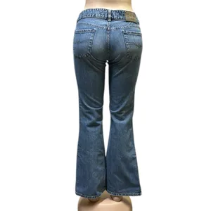 Vintage Silver Mid Rise Blue Jeans Flare Denim Made In Guatemala Womens 30 32 thumbnail 3