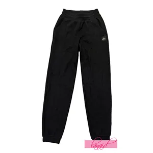 Alo Waffle Weekend Escape Joggers Black High-Rise Waist Thermal Sweats Sweatpant thumbnail 8