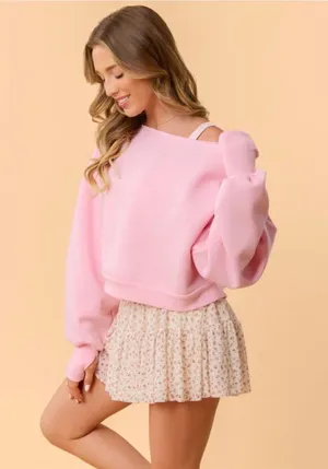 Blogilates Dance Studio Sweatshirt Pink Size 2X New thumbnail 1
