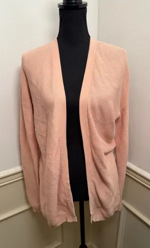 Sissy Boy Organic Cotton Open-Front Ribbed Cardigan Peach / Soft Pink Minimalist thumbnail 1