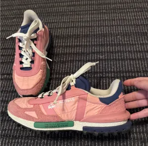 🔼Lacoste Elite Suede Leather Active Athletic Sneakers Pink Retro Vintage 8 thumbnail 3